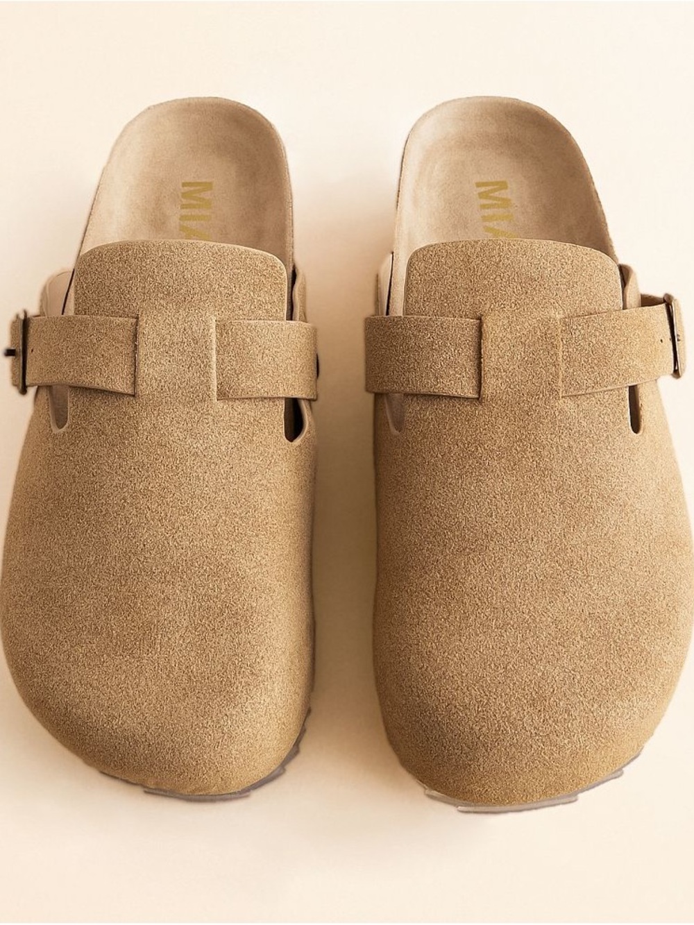 Mia Mules in Tan
